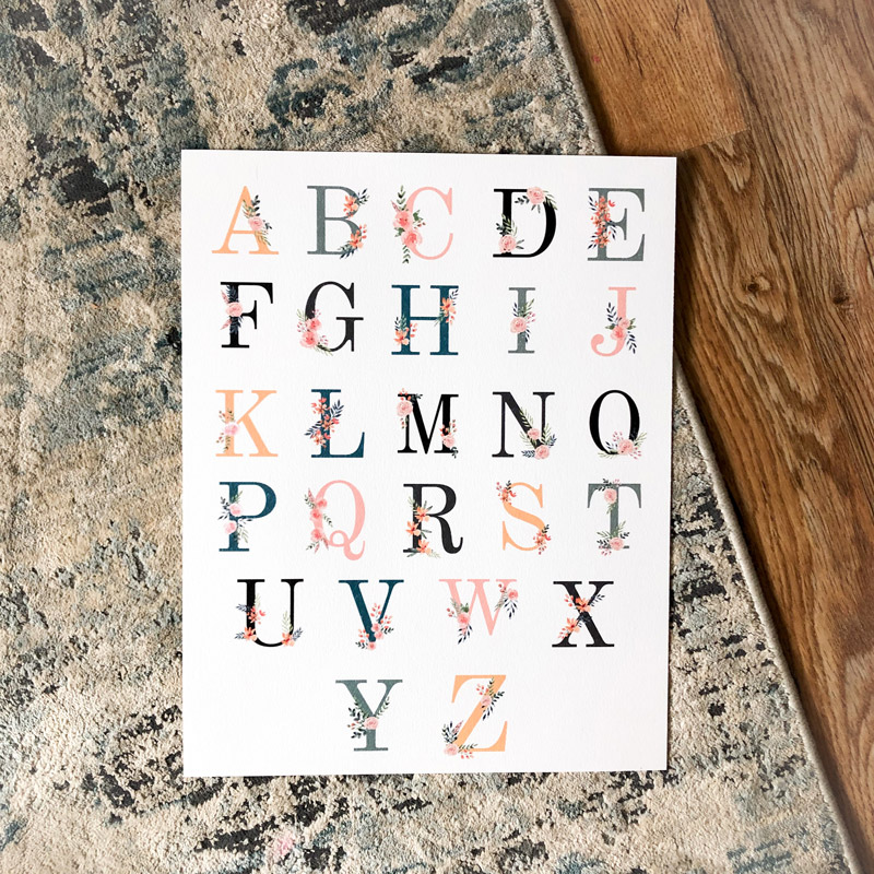 ABC Nursery Art