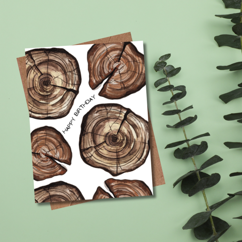 Tree Trunk Birthday