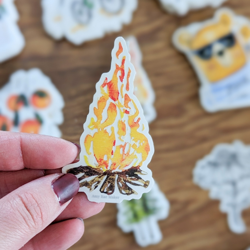 Bonfire Sticker