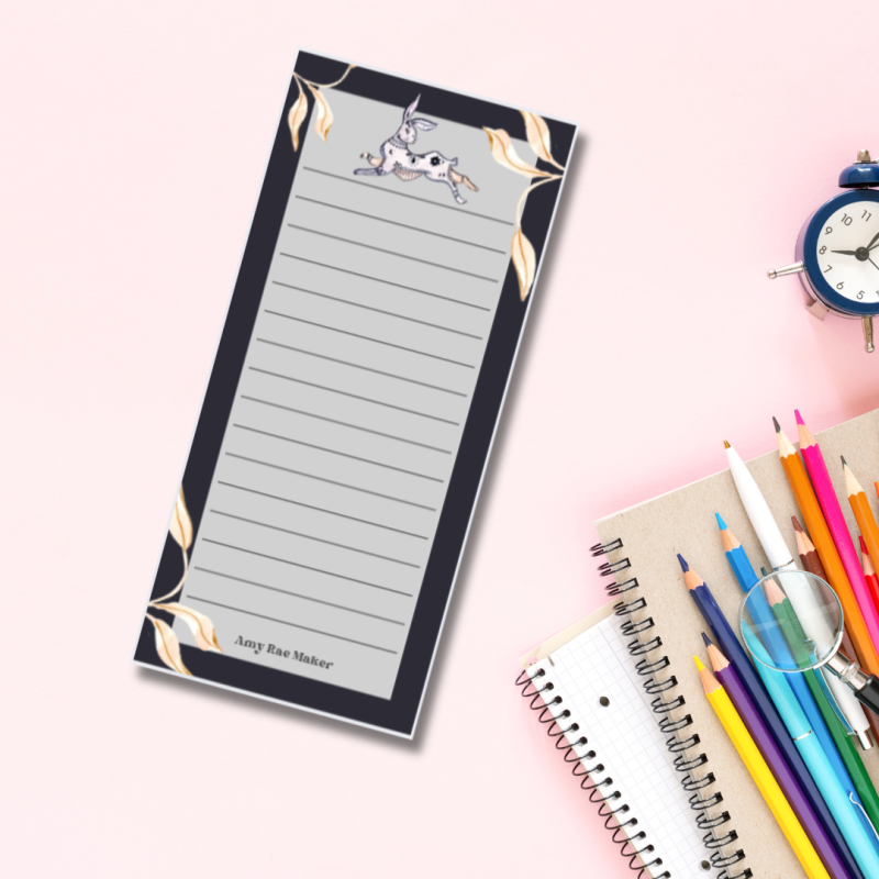List Notepad Folk Rabbit
