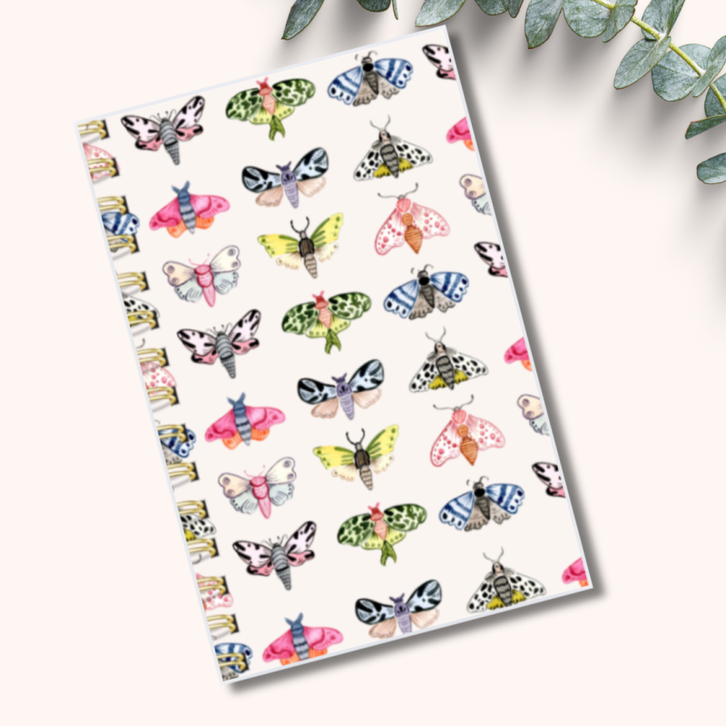 Notebook Colourful Moth