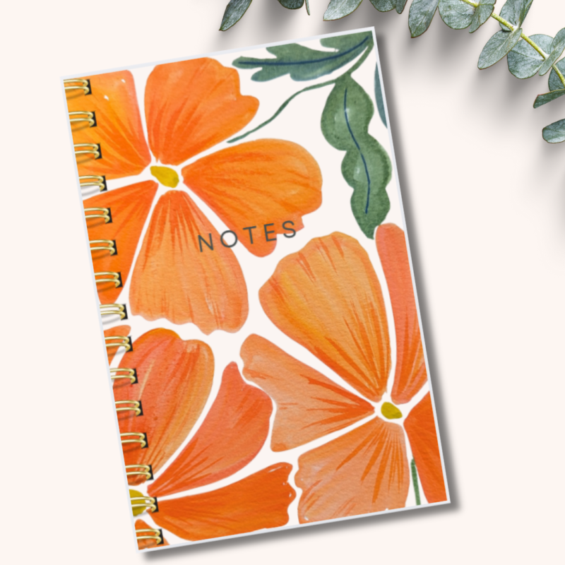 Notebook Orange Blooms