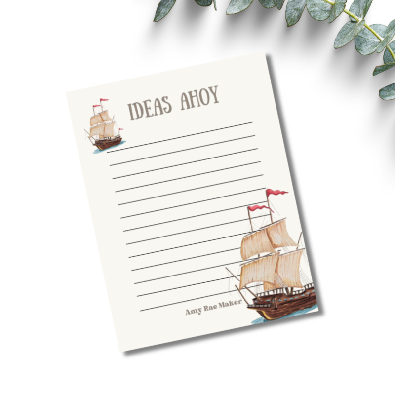 Ideas Ahoy Notepad