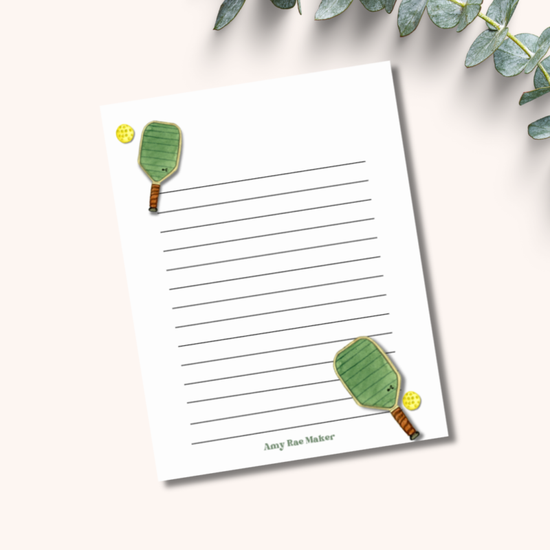 Pickleball Notepad