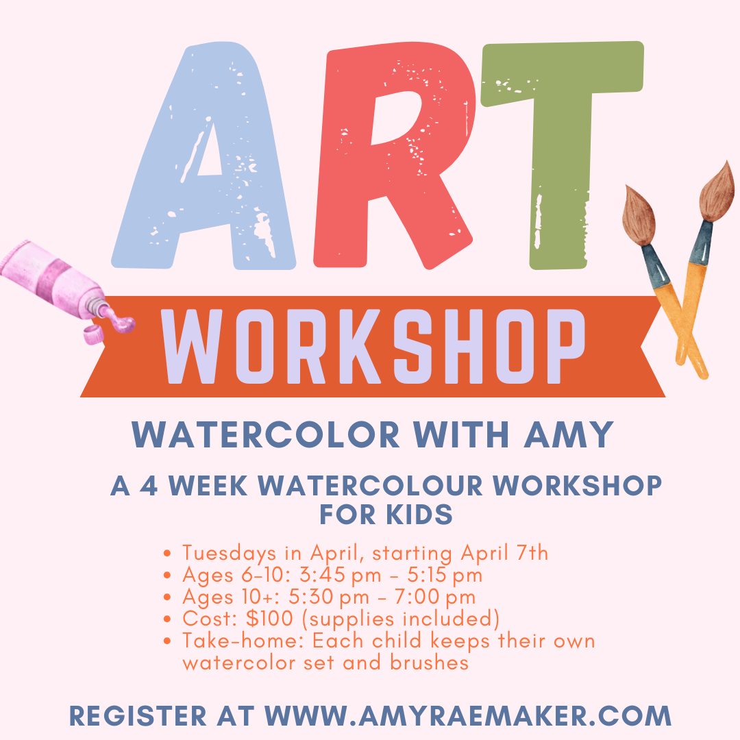 April Watercolour Workshop (AGES 6-10)