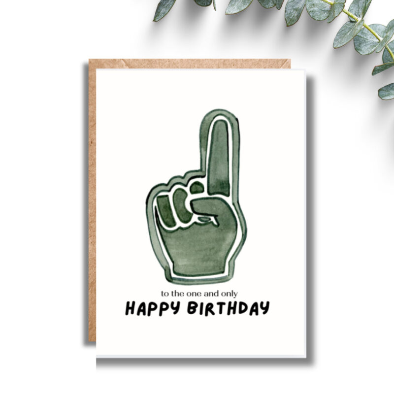 foam finger birthday